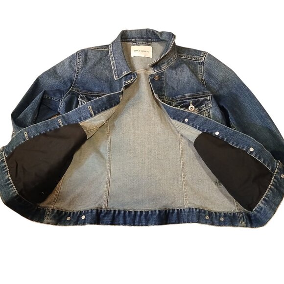 VINCE CAMUTO Blue Jean Jacket S - Picture 8 of 15